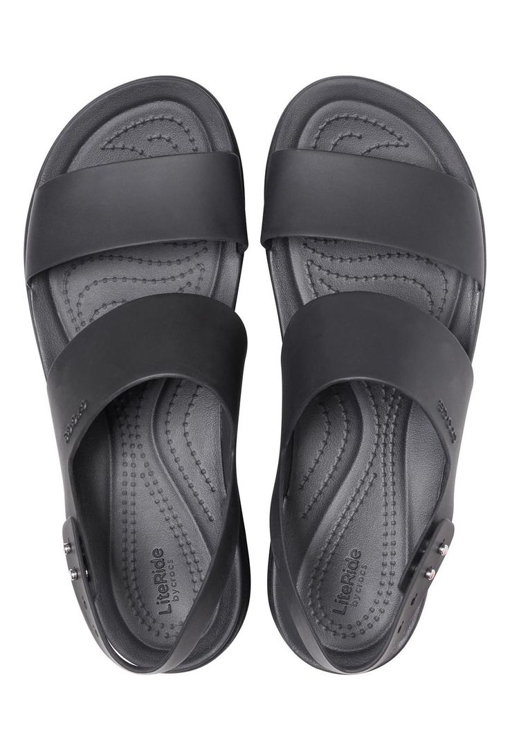 Sandalia Crocs Mujer Brooklyn Low Wedge Negro-4