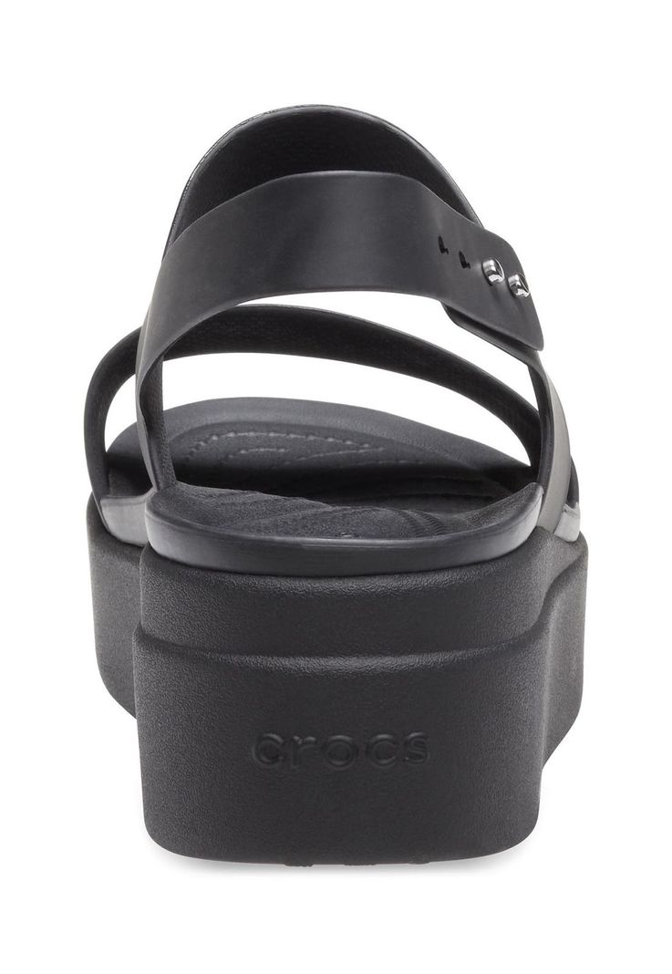 Sandalia Crocs Mujer Brooklyn Low Wedge Negro-7