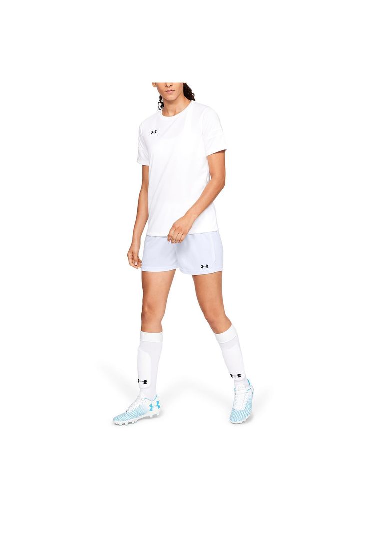 Short UA "Máquina 2.0" Blanco para mujer-5