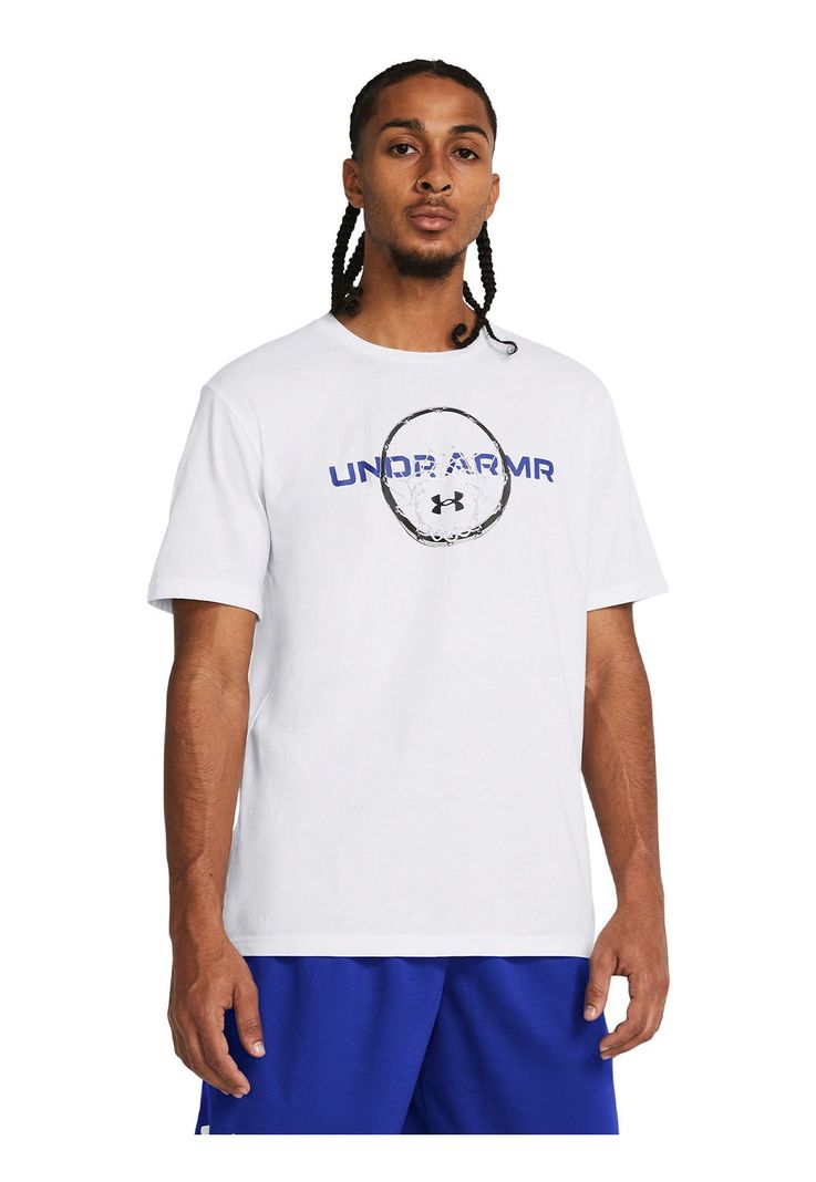 Polera Basketball Net Wordmk Hombre Blanco-0
