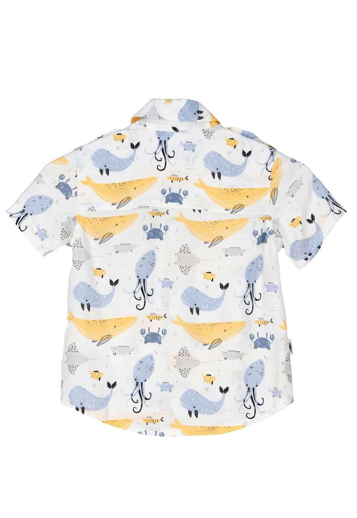 Camisa Niño Guayabera Amarillo-5