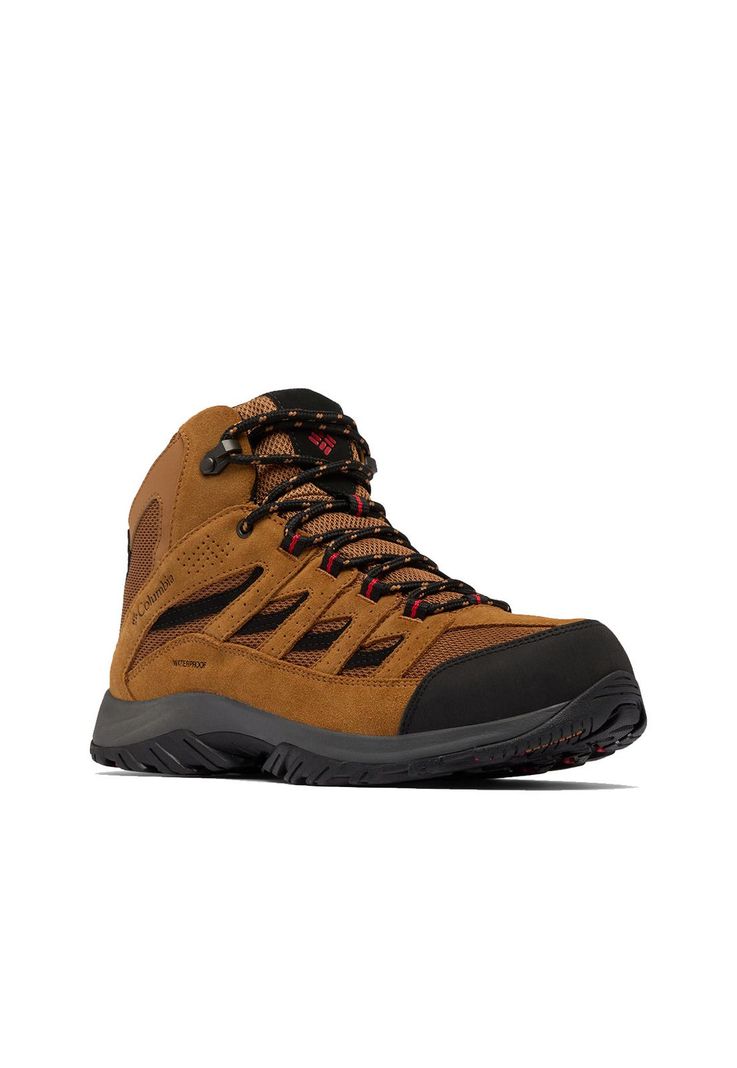 Botín Hombre Crestwood Mid Waterproof Café-0