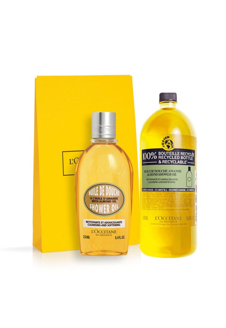 Set Corporal Eco-Refill Aceite de Ducha Almendra  LOccitane-0