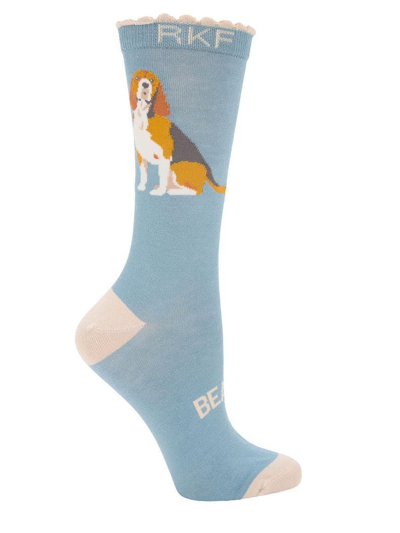 Calcetin Bambú Mujer St Beagle Azul
