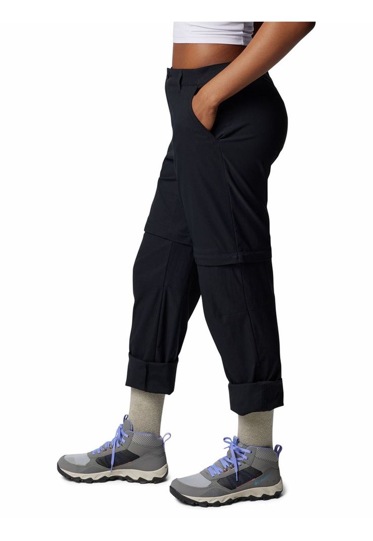 Pantalón Mujer Leslie Convert Negro-1