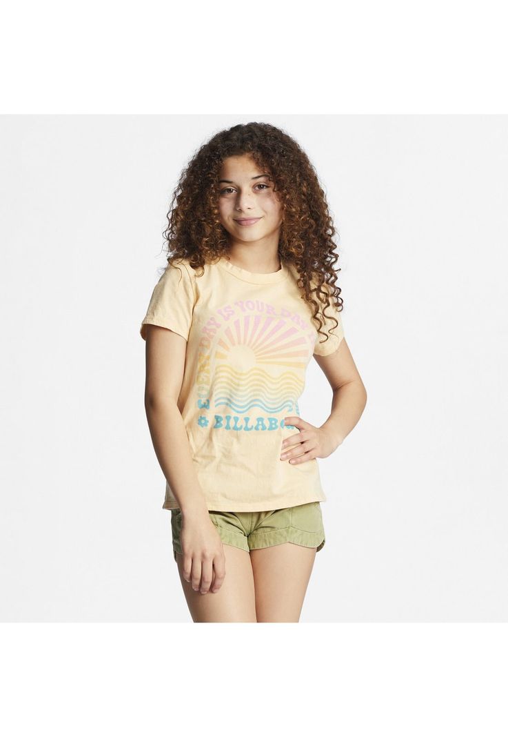 Polera M/C Niña Your Day In The G Te Coral-0