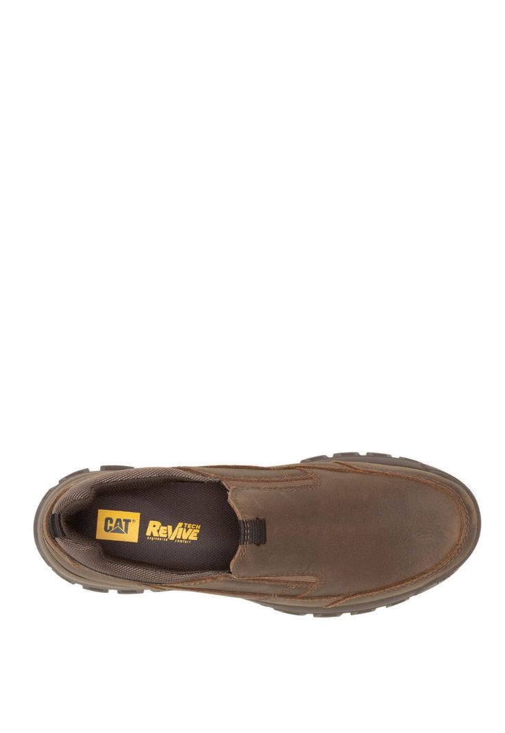 Zapatilla Cuero Hombre Threshold SlipOn Café Oscuro-6
