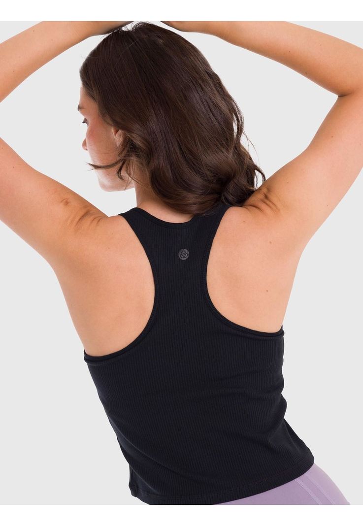 Polera Mujer Crop T-Shirt Negra-4