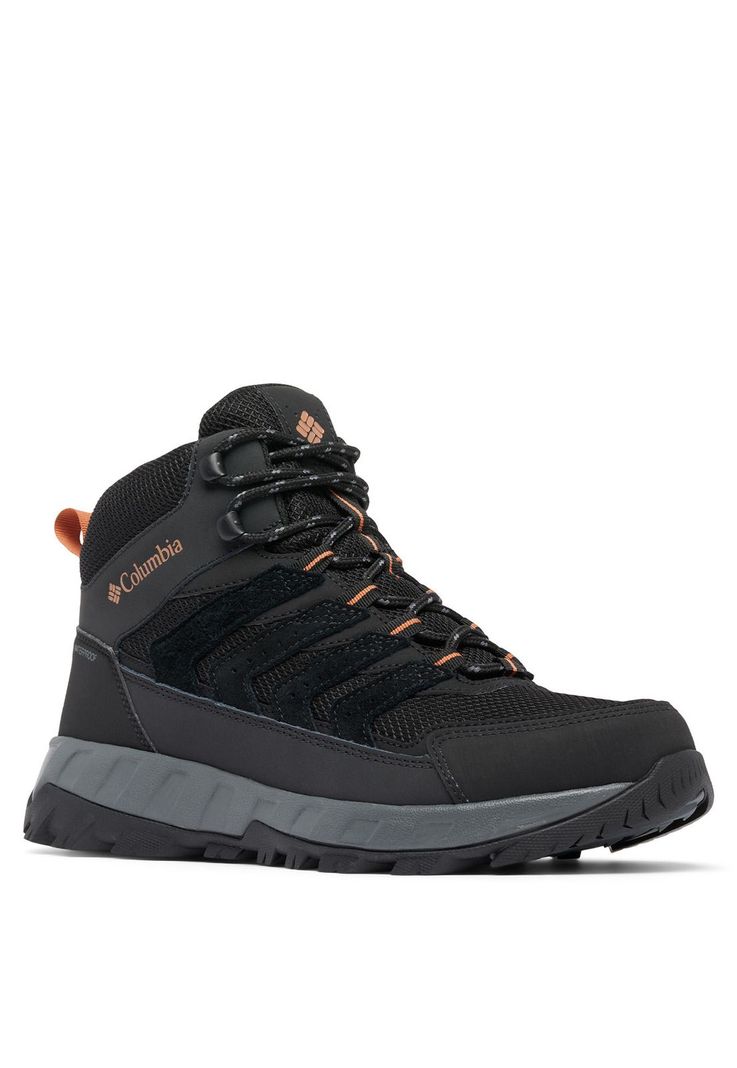 Botín Hombre Strata Trail Mid Wp Negro-0