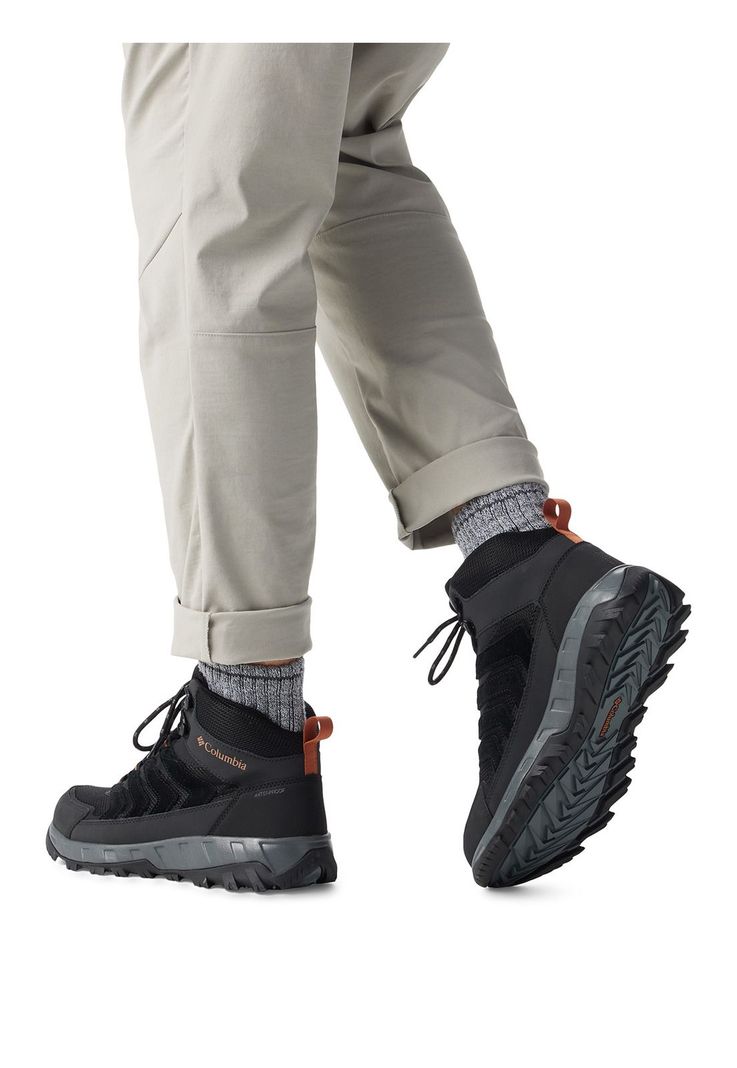 Botín Hombre Strata Trail Mid Wp Negro-9