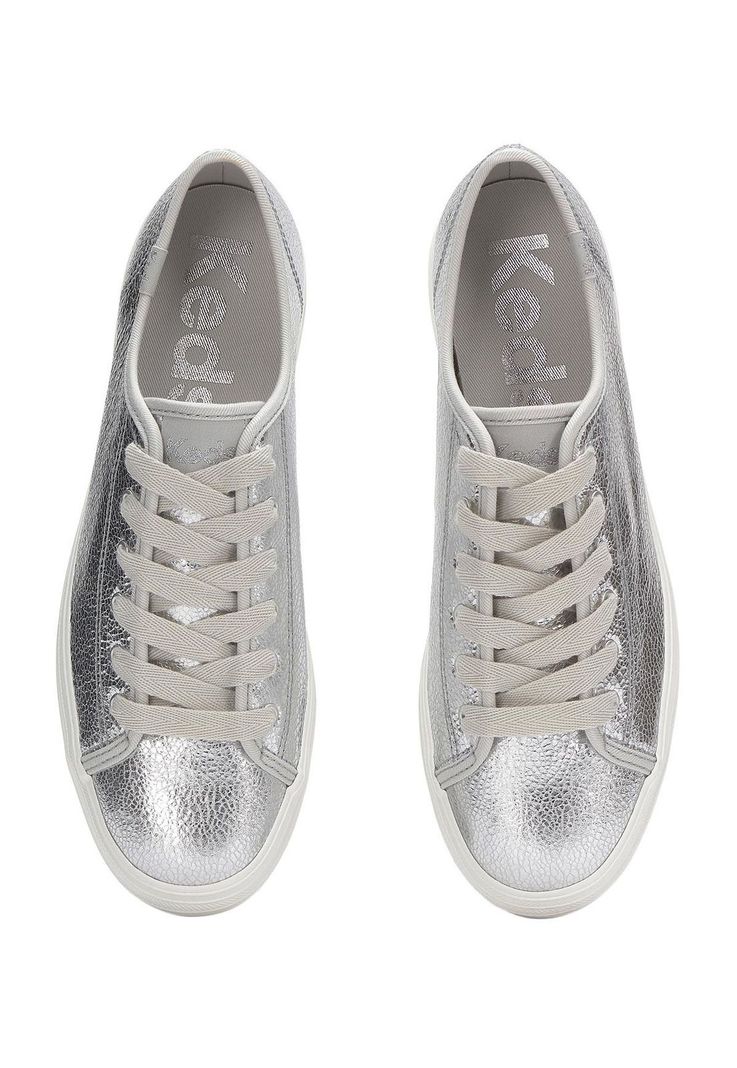 Zapatilla Cuero Mujer Triple Kick Plateado-4