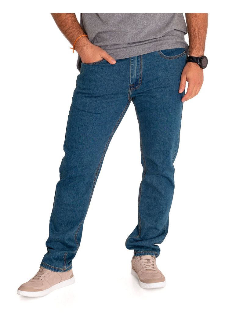 Jeans Skinny Hombre Triblend Stretch Gris Denim CAT-0
