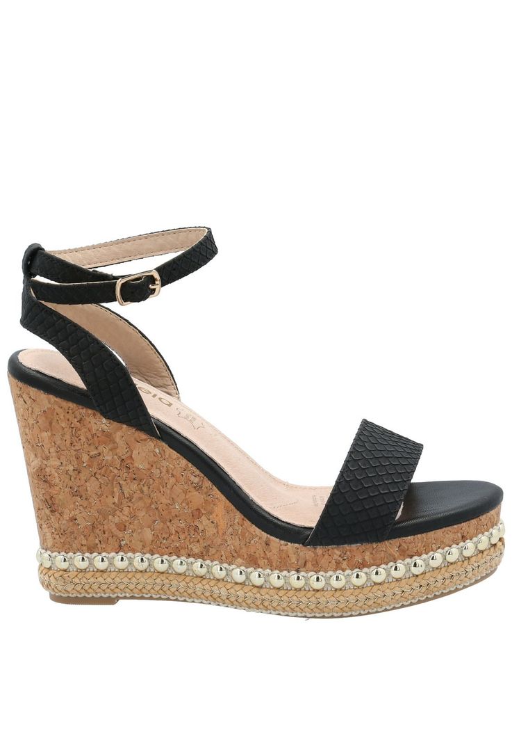 Sandalia Mujer Jack Negro-1