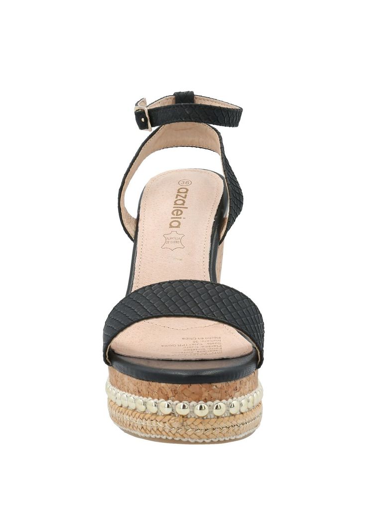 Sandalia Mujer Jack Negro-2