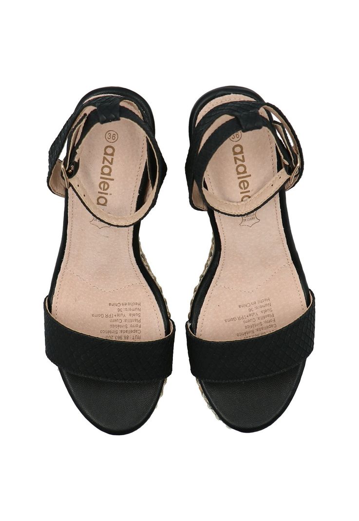 Sandalia Mujer Jack Negro-6