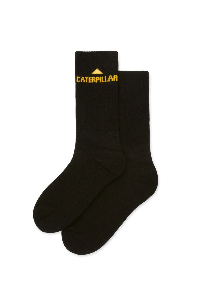 Calcetin Negro Cat Basics Crew Sock Unisex-0