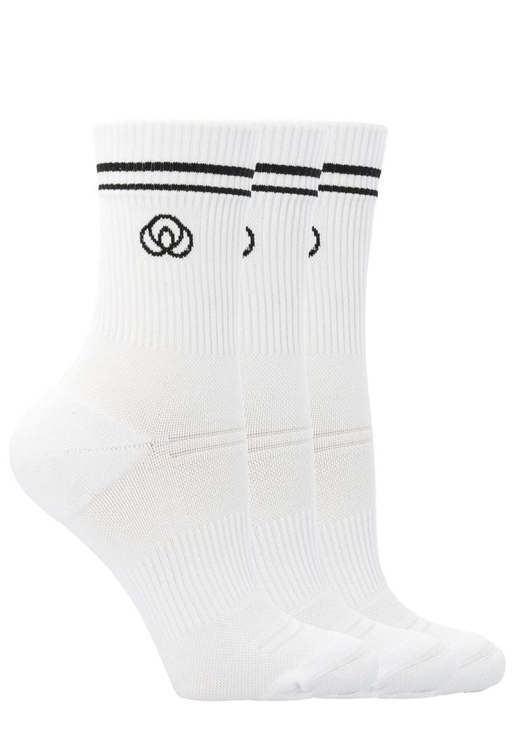 Pack 3 Calcetines Mujer Half Cut Eva Blanco-2
