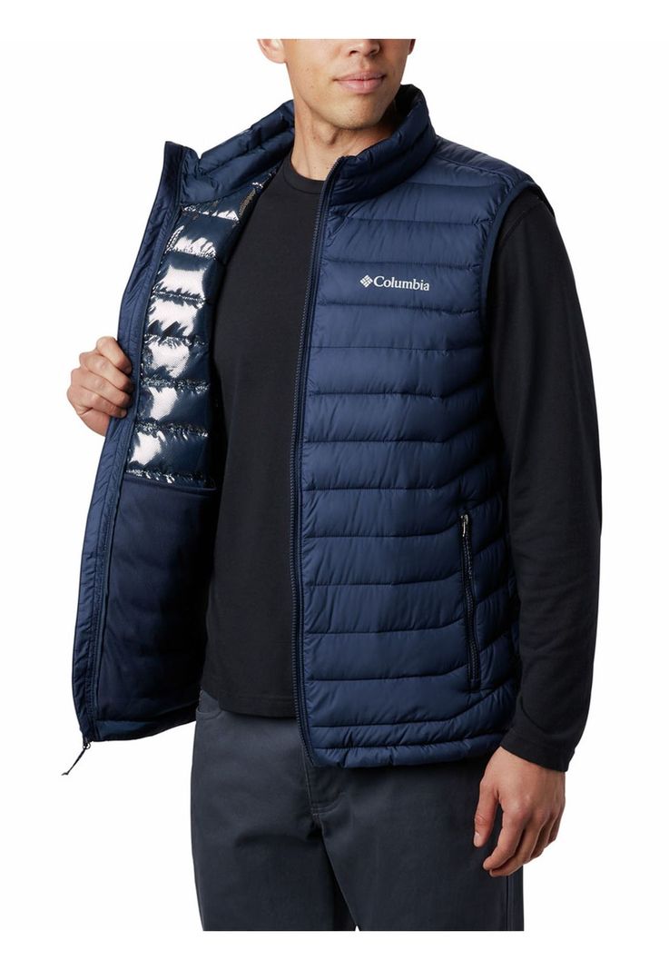 Parka Sin Mangas Hombre Powder Lite Ii Azul-3