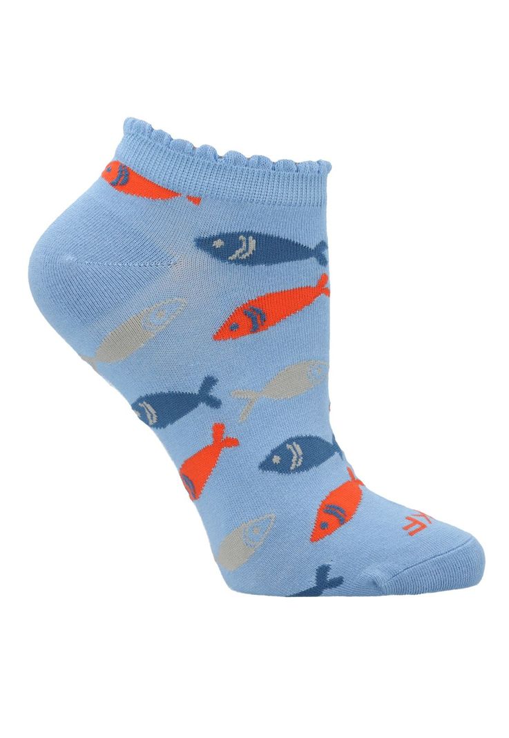 Calcetin Azul PeSt Fish Mujer-0