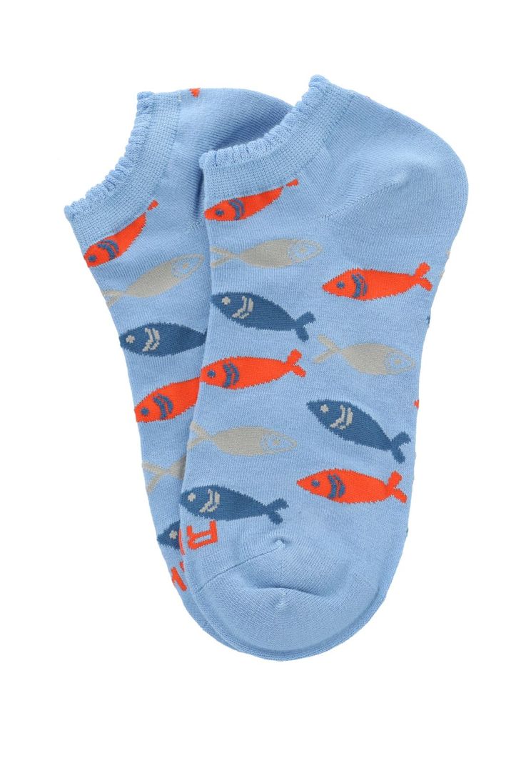 Calcetin Azul PeSt Fish Mujer-2