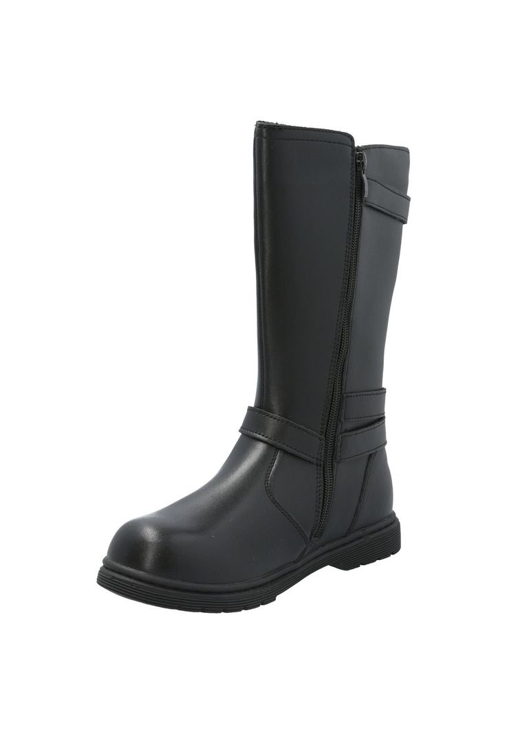 Bota Cuero Niña Lynox Negro-4