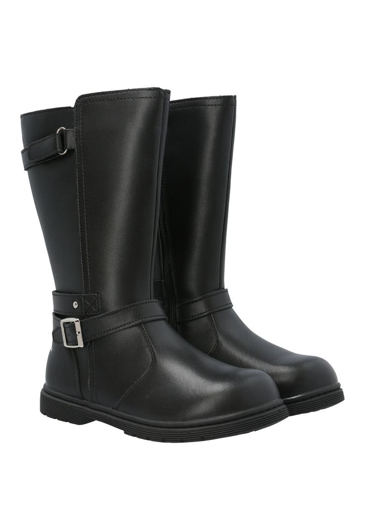 Bota Cuero Niña Lynox Negro-7