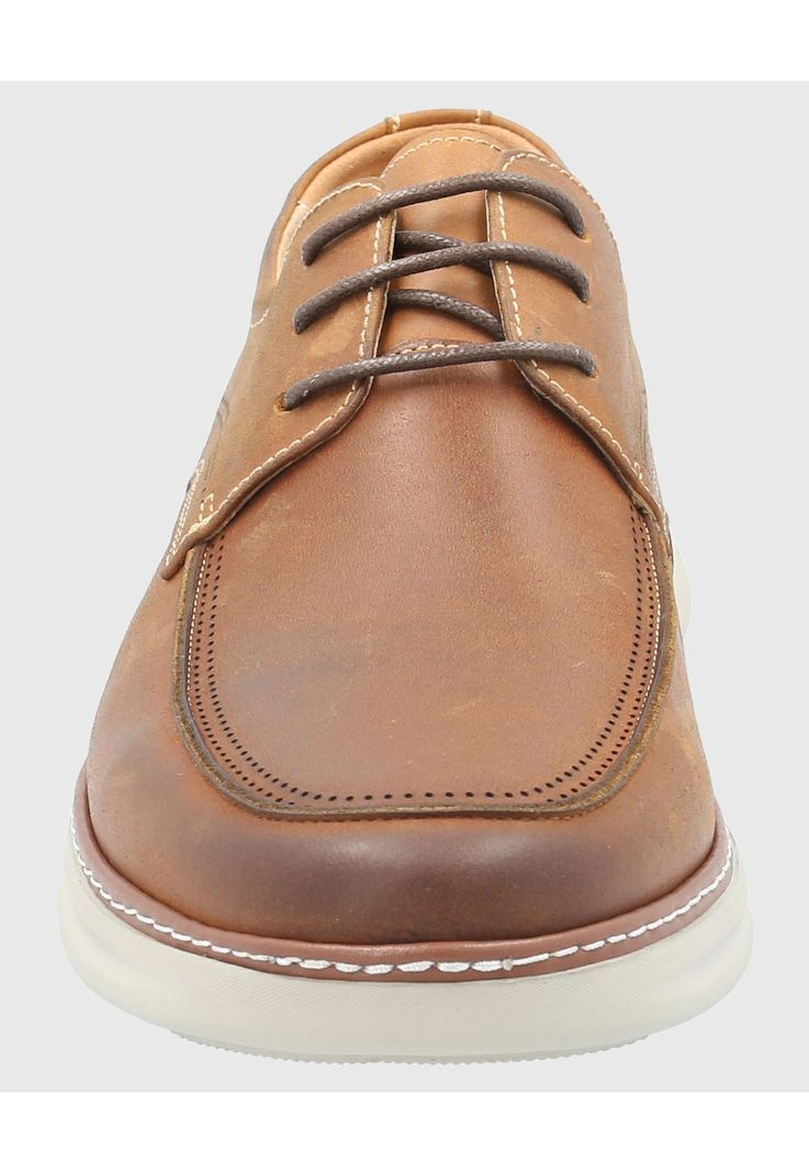 Zapato Cuero Hombre Max G Café-3