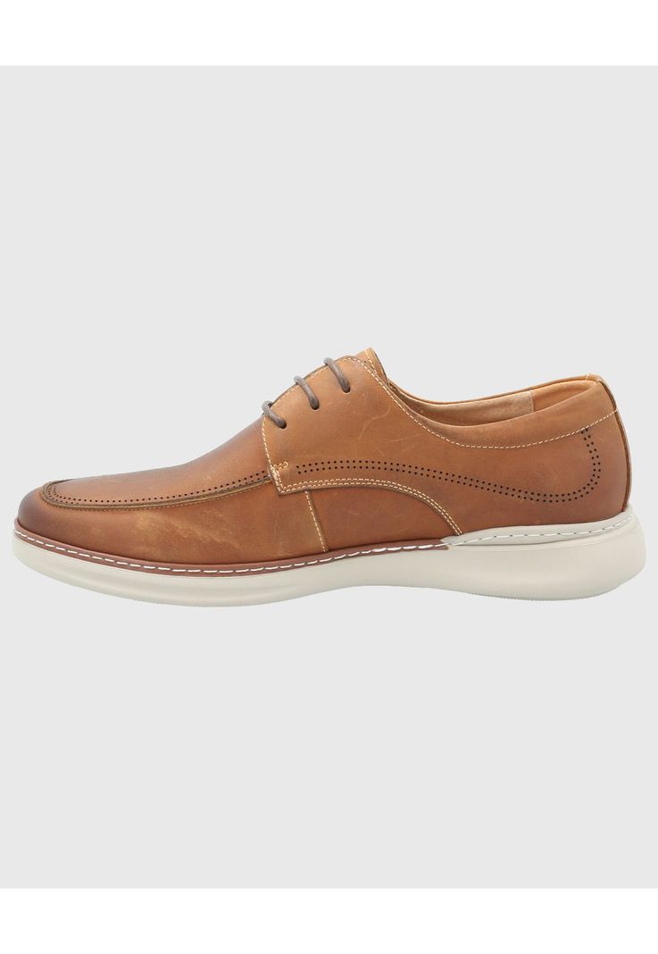 Zapato Cuero Hombre Max G Café-5