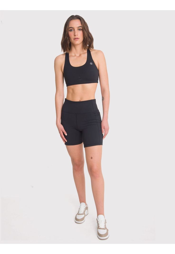Short deportivo Mujer Rose Negro-0