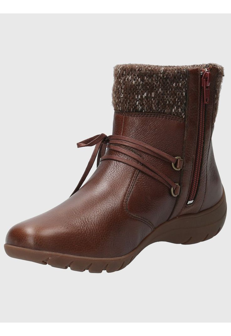 Botin Cuero Mujer Malmo Ii Café-4