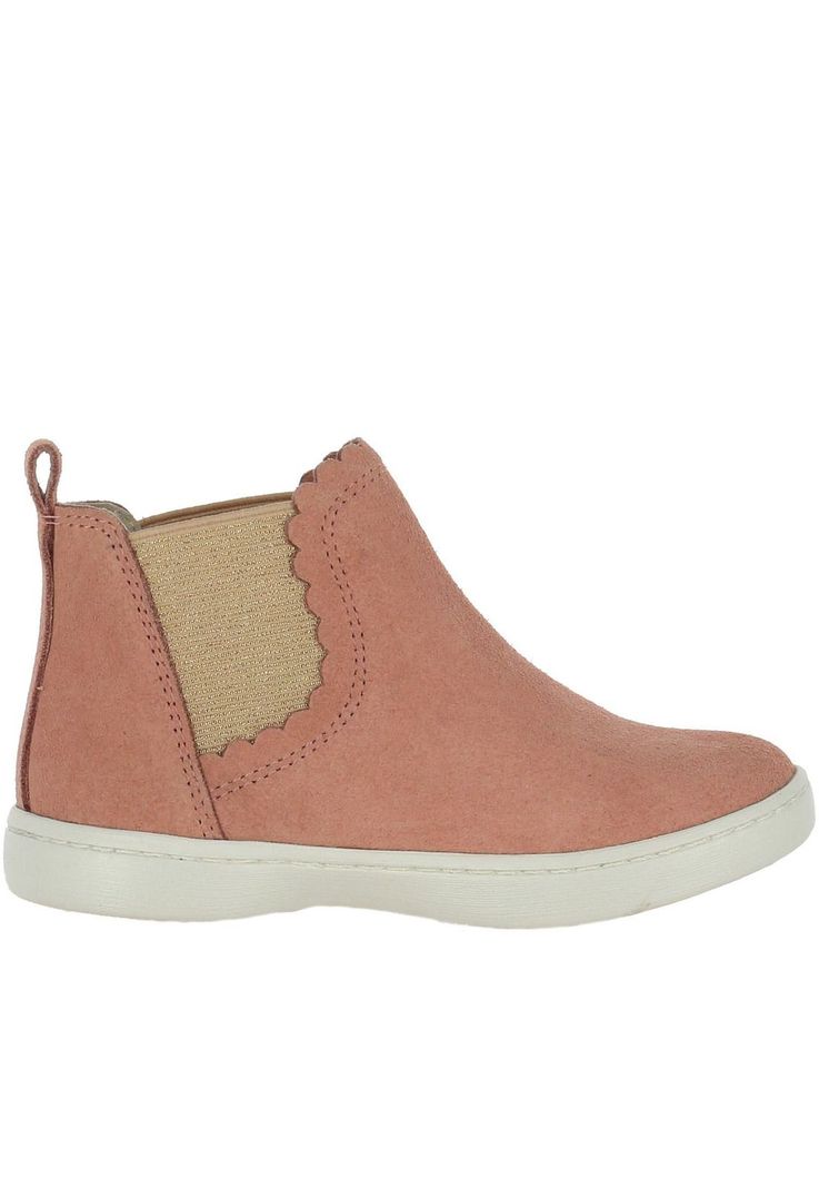 Botin Cuero Serena Rosa