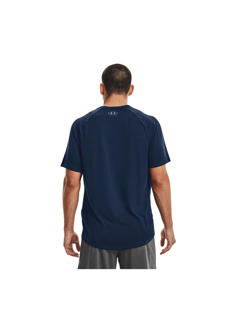 Polera manga corta Tech hombre Azul-4