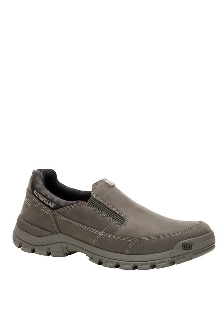 Zapatilla Cuero Hombre Threshold Slip On Gris Pardo-0