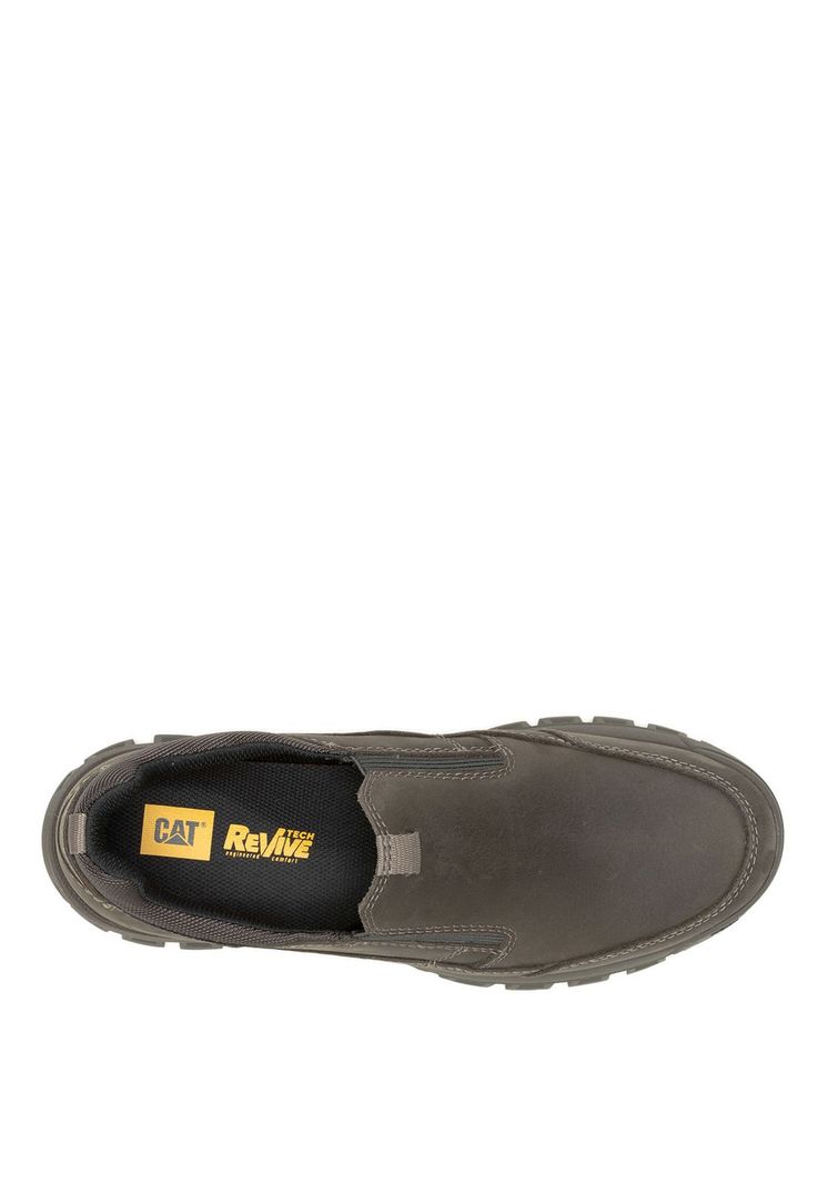 Zapatilla Cuero Hombre Threshold Slip On Gris Pardo-6