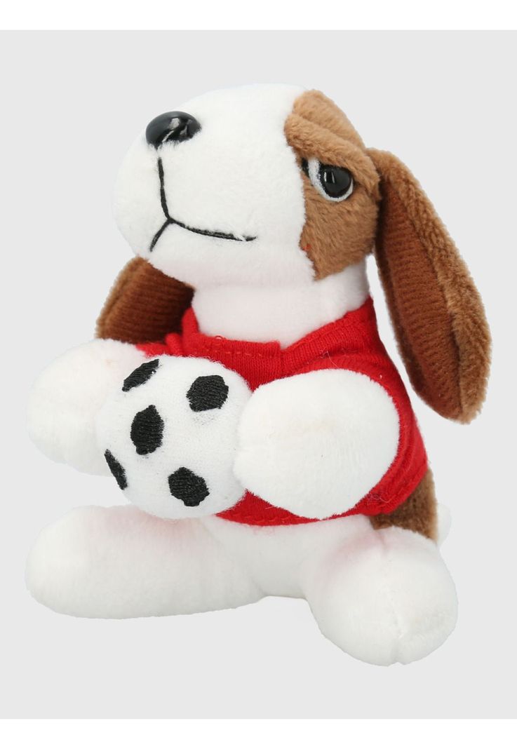 Peluche Perro Hush Puppies Hound Keyring Futbol Café-2
