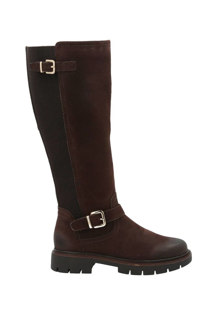 Bota Cuero Mujer Landd Chocolate-0