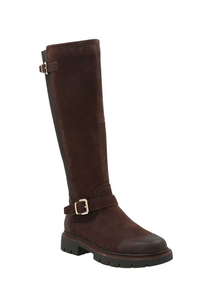 Bota Cuero Mujer Landd Chocolate-1