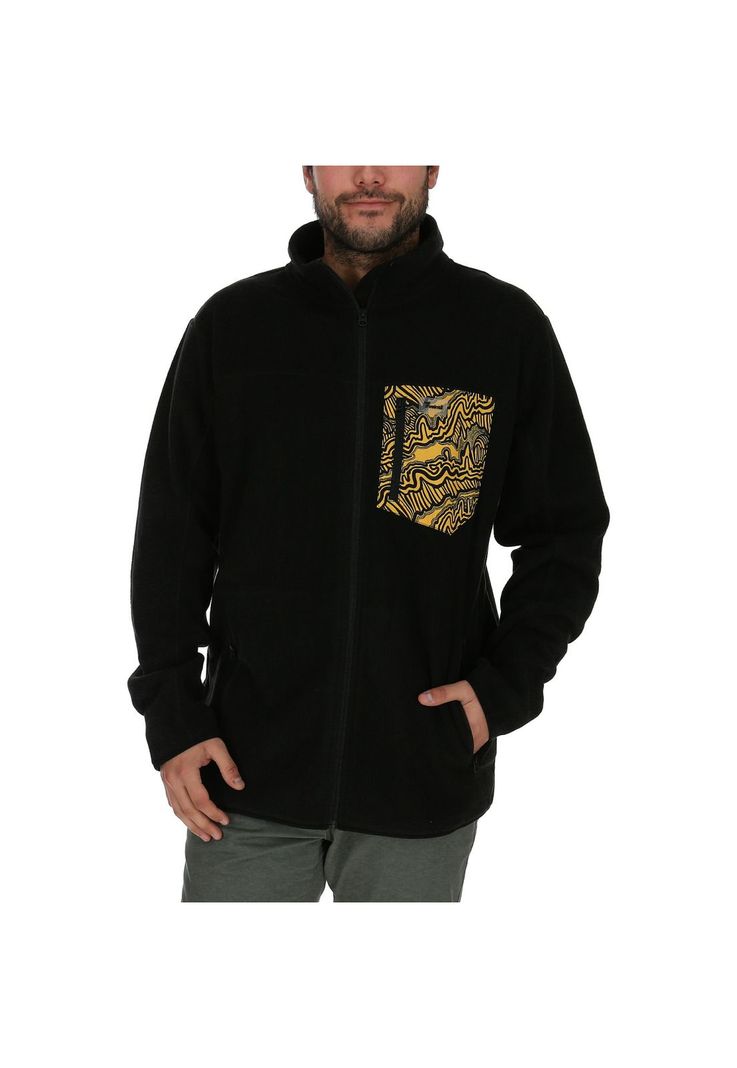 Poleron Hombre Manta Negro