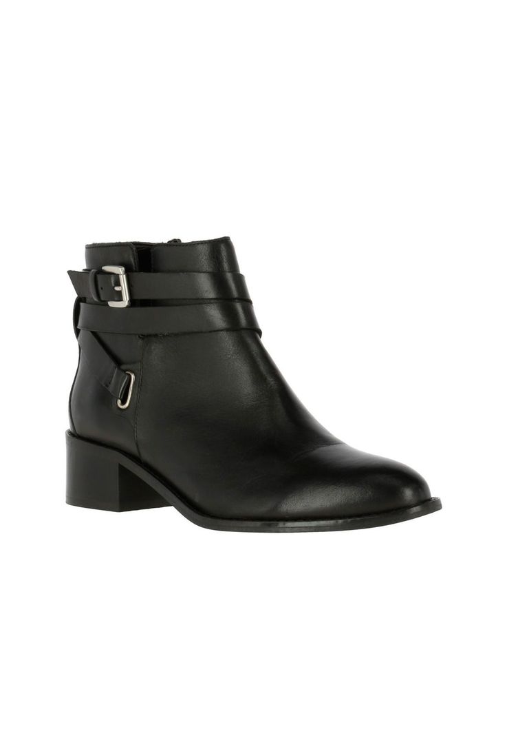 Botin Leather Renes Negro