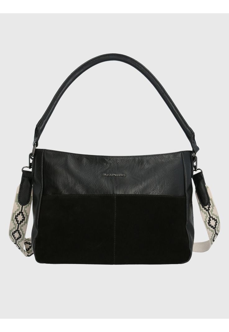 Cartera Ecocuero Negro Laddler Bag Mujer-0