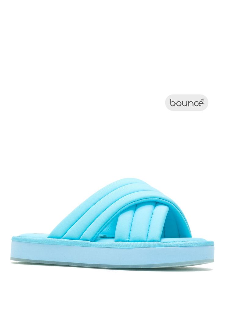 Sandalia Mujer Sunshine Slide Celeste-0