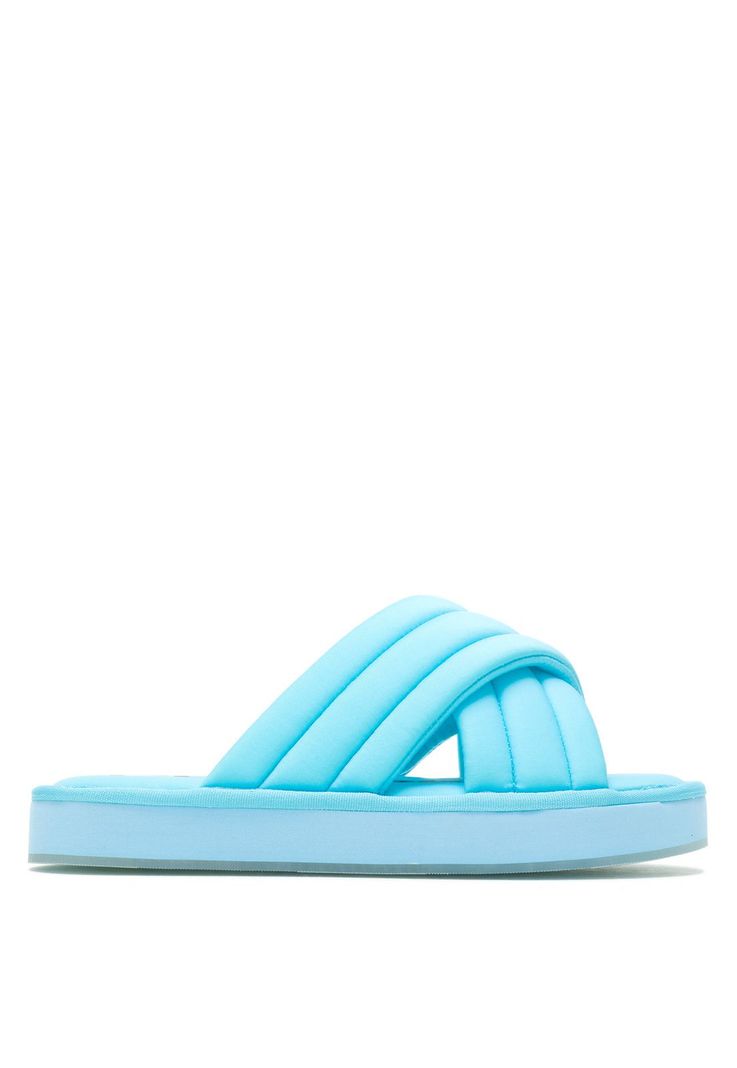 Sandalia Mujer Sunshine Slide Celeste-1