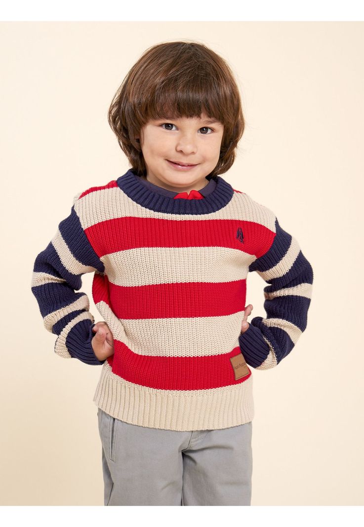 Chaleco Niño Ricardo Rojo-3