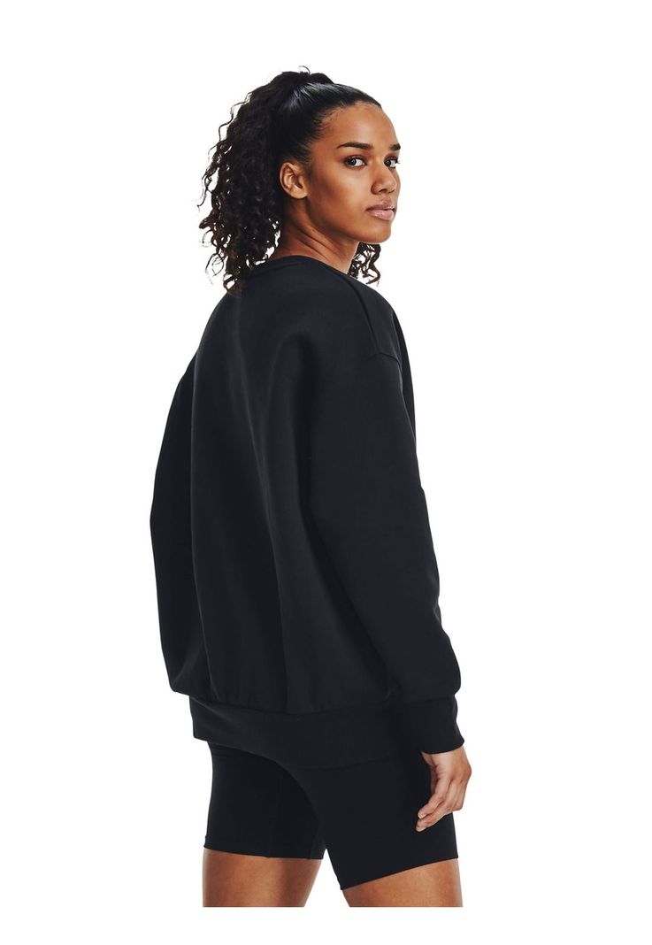 Polerón Oversize Icon Fleece mujer Negro-4