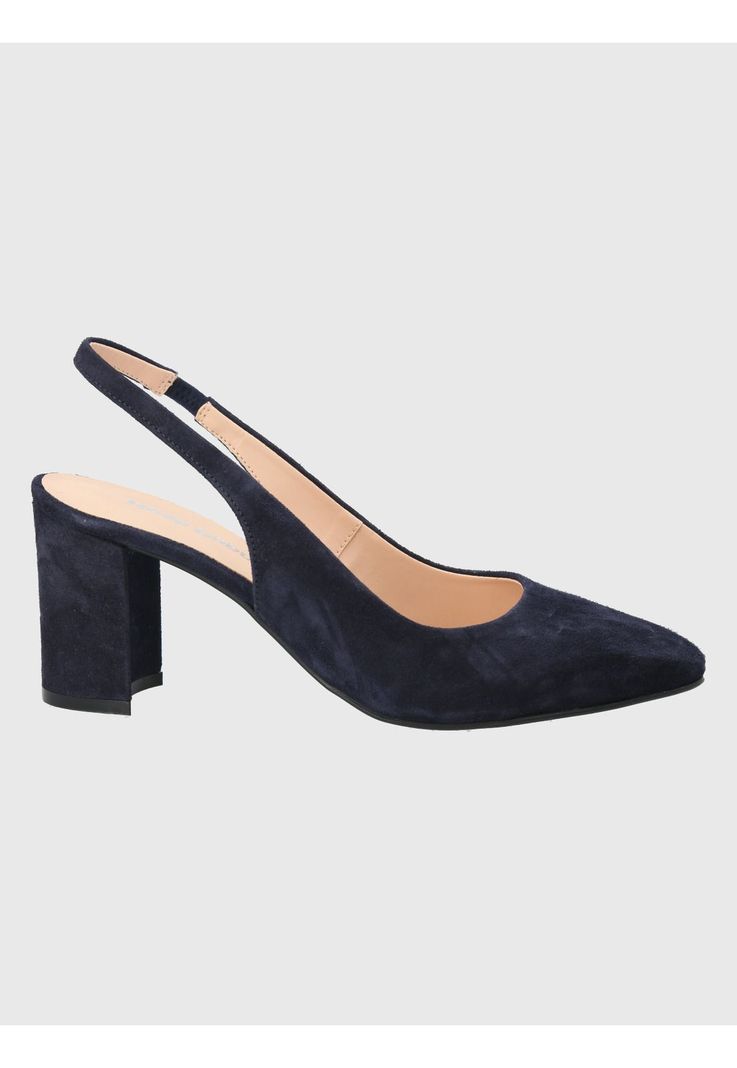 Zapato Cuero Azul Oscuro Mujer Temu -1