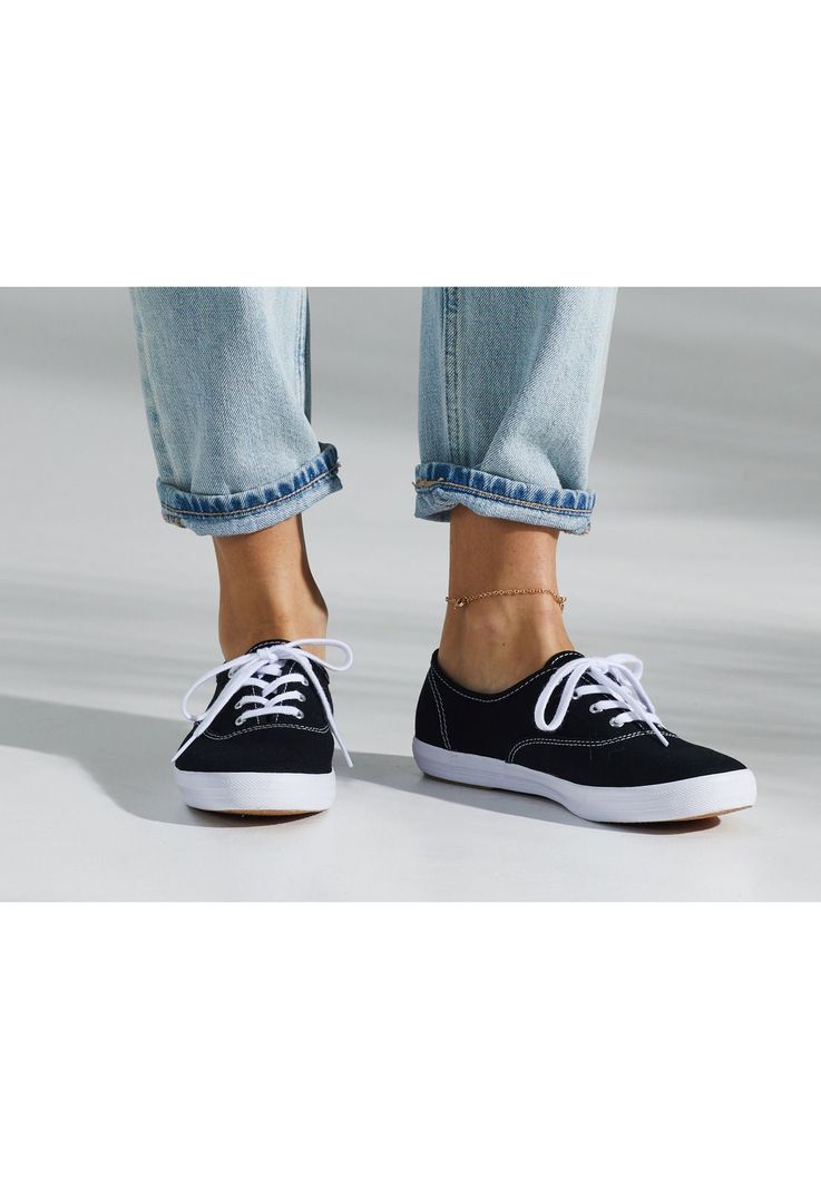 Zapatilla Mujer Champion Canvas Negra-1