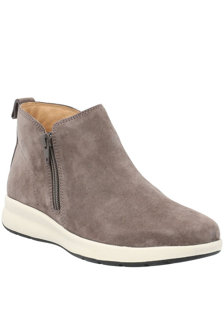 Botín Cuero Mujer Spinal Bootie Gris-0