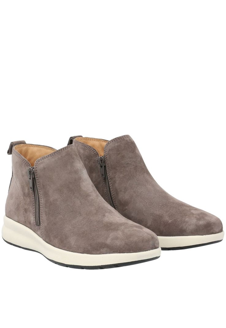 Botín Cuero Mujer Spinal Bootie Gris-7