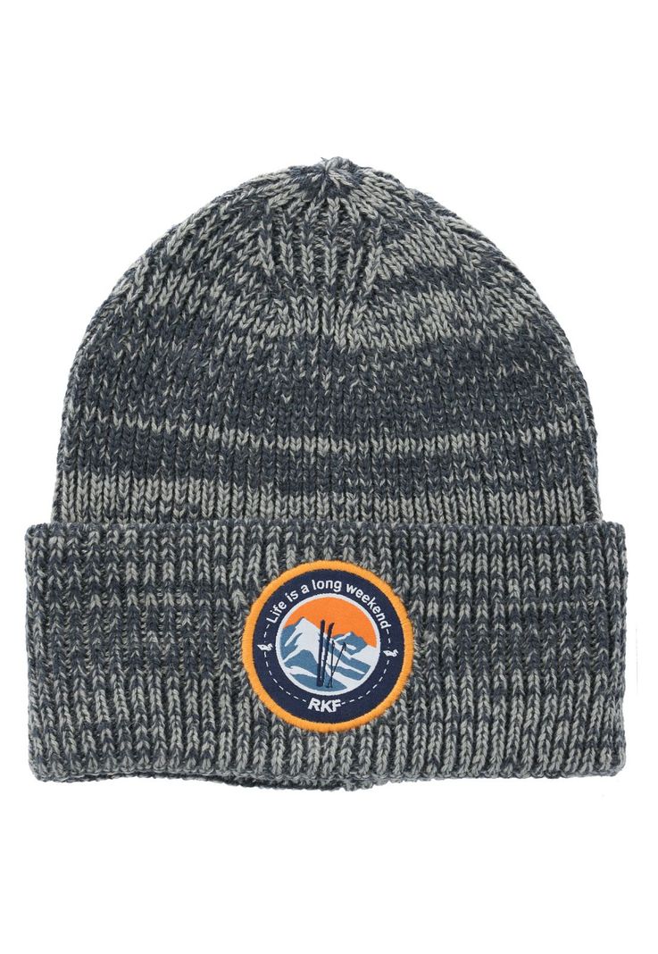 Gorro Fibras Reciclada Unisex Beanie Snow Azul-0
