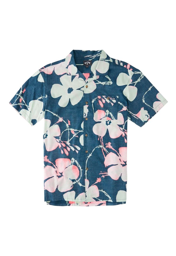 Camisa M/C Hombre Sundays Vacay Azul-0